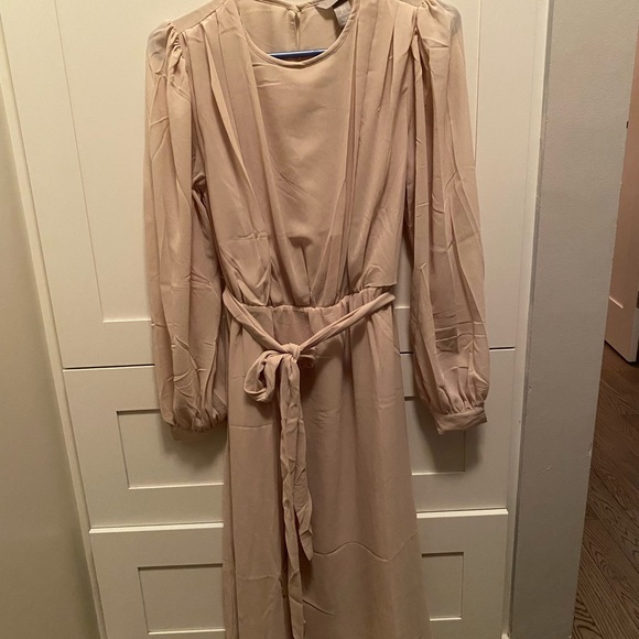 Light beige BNWT H&M long sleeve dress - Picture 6 of 6